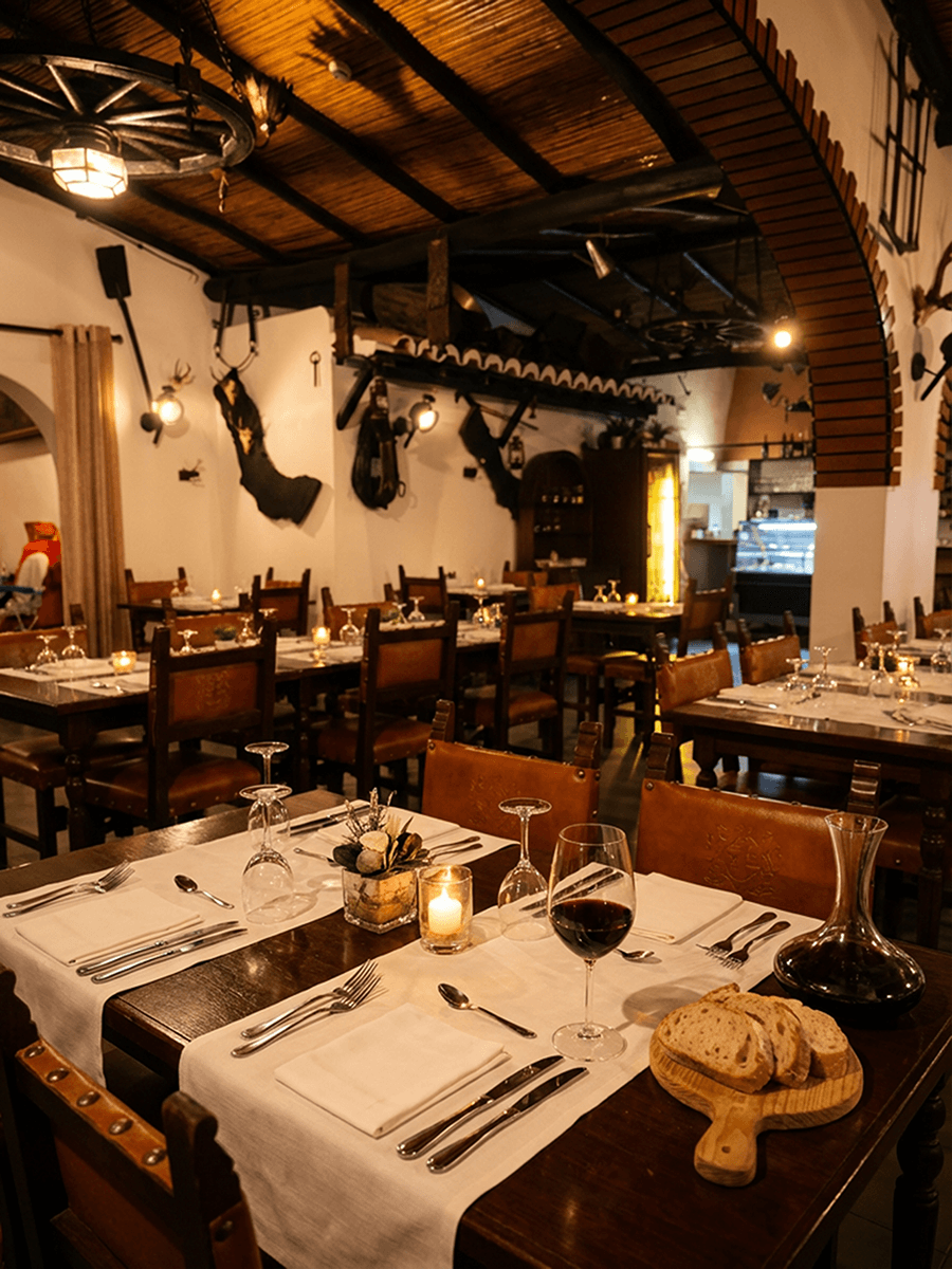 Restaurante Fonte da Pedra - Ambiente Rústico